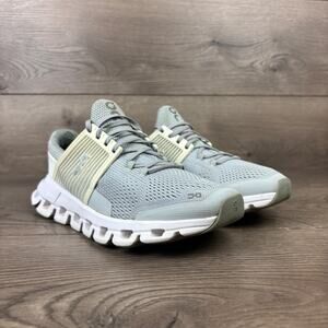 On Cloud Cloudswift Running Shoes Women's 6.5 Glacier Gray White Athletic